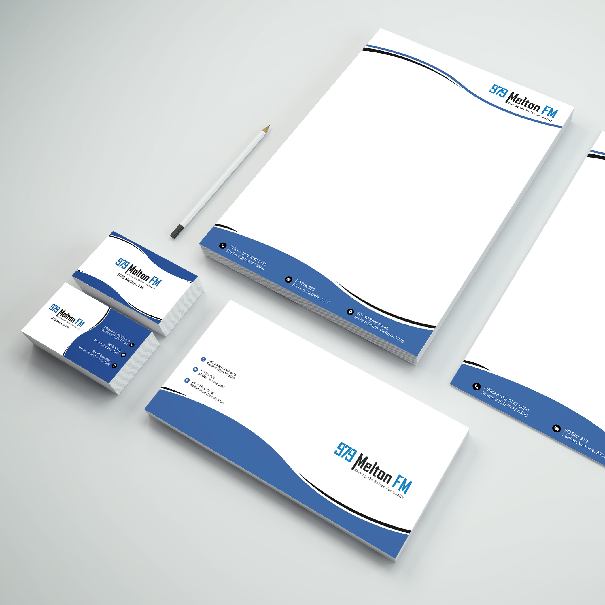 979 FM Branding-Stationery